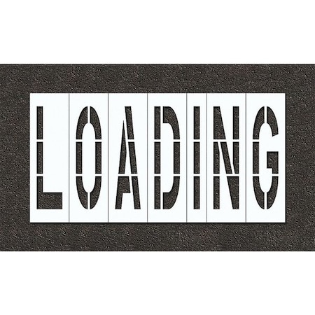 Pavement Stencil, Loading, STL-108-74812 MPN:STL-108-74812