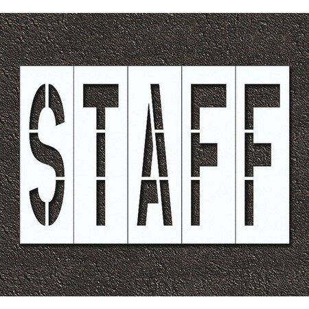 Pavement Stencil, Staff, STL-108-74813 MPN:STL-108-74813