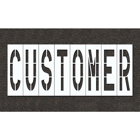Pavement Stencil, Customer, STL-108-74814 MPN:STL-108-74814