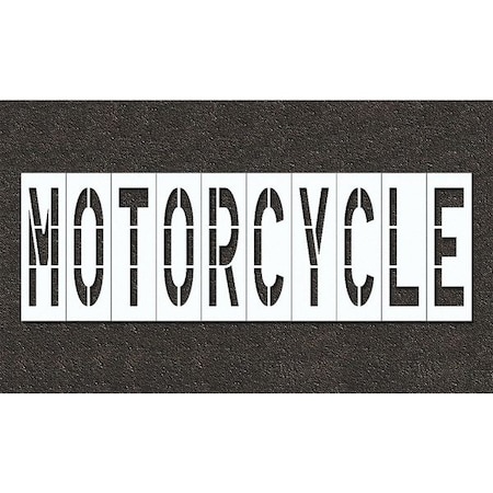 Pavement Stencil, Motorcycle, STL-108-74816 MPN:STL-108-74816