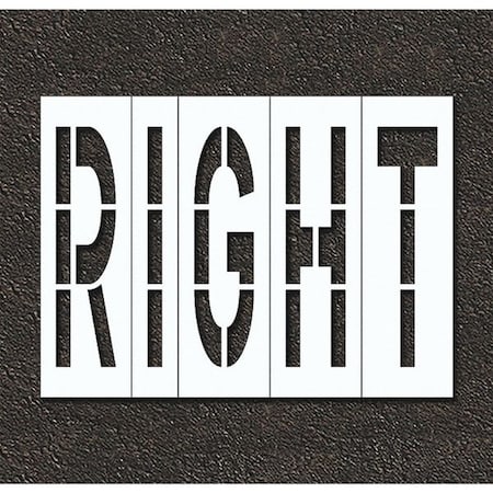 Pavement Stencil, Right, STL-108-74821 MPN:STL-108-74821