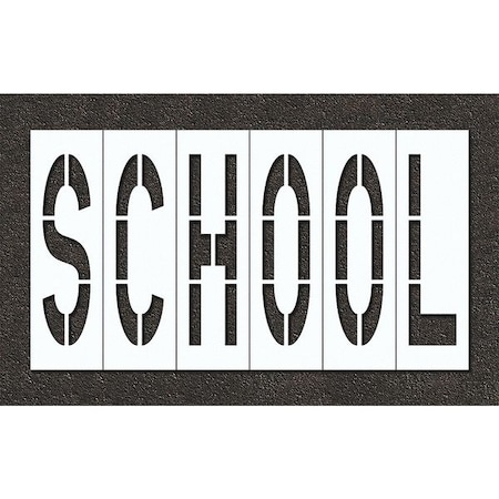Pavement Stencil, School, STL-108-74823 MPN:STL-108-74823