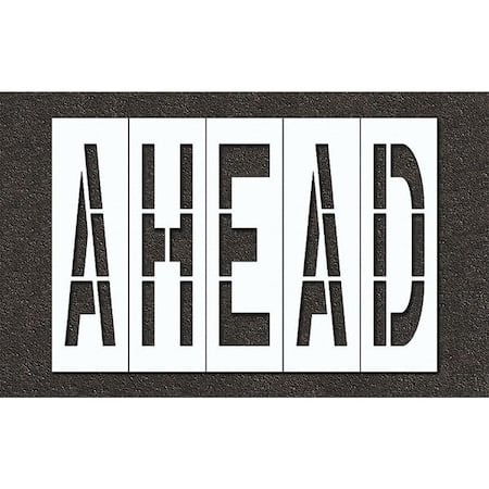 Pavement Stencil, Ahead, STL-108-74828 MPN:STL-108-74828