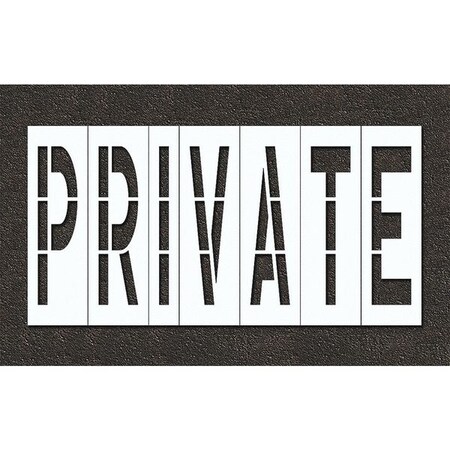 Pavement Stencil, Private, STL-108-74829 MPN:STL-108-74829