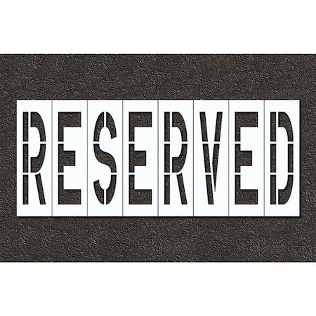 Pavement Stencil, Reserved, STL-108-74833 MPN:STL-108-74833