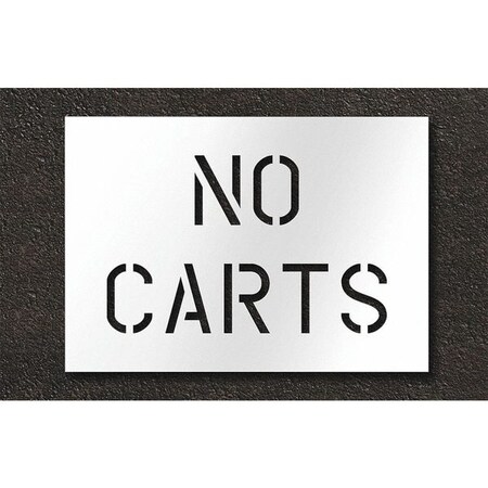 Pavement Stencil, No Carts, STL-108-75600 MPN:STL-108-75600