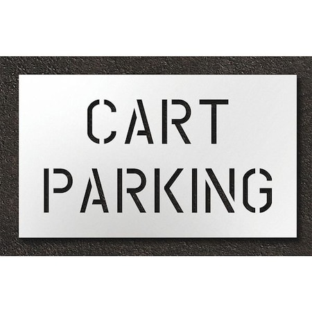Pavement Stencil, No Carts, STL-108-75601 MPN:STL-108-75601