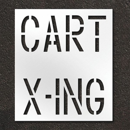 Pavement Stencil, No Carts, STL-108-75603 MPN:STL-108-75603