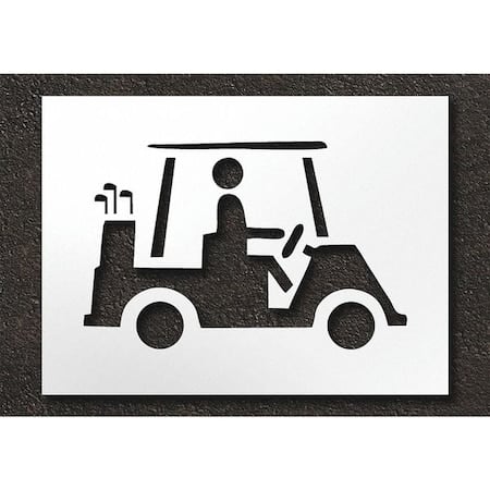 Pavement Stencil, No Carts, STL-108-75604 MPN:STL-108-75604