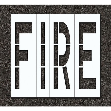 Pavement Stencil, Fire, STL-108-79601 MPN:STL-108-79601