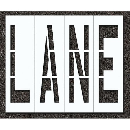 Pavement Stencil, Lane, STL-108-79602 MPN:STL-108-79602