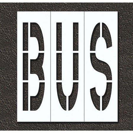 Pavement Stencil, Bus, STL-108-79615 MPN:STL-108-79615