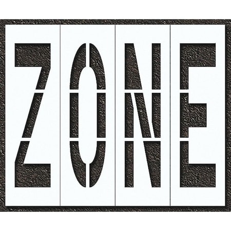 Pavement Stencil, Zone, STL-108-79624 MPN:STL-108-79624