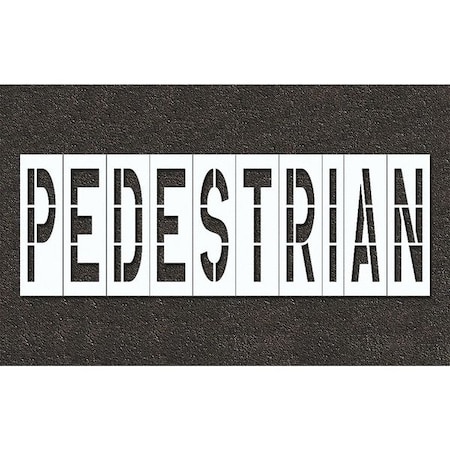 Pavement Stencil, Pedestrian, STL-108-79625 MPN:STL-108-79625