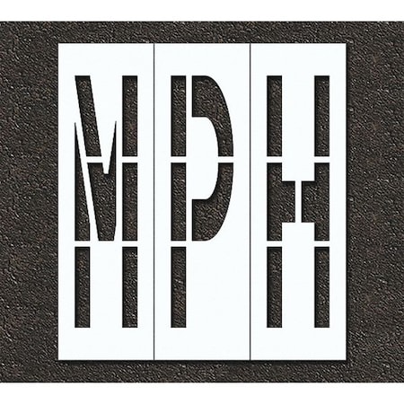 Pavement Stencil, Mph, STL-108-79637 MPN:STL-108-79637