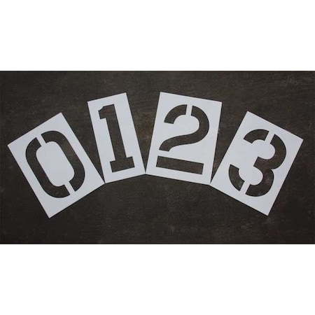 Pavement Stencil, 24 in, Number Kit, 1/8, STL-108-8240W MPN:STL-108-8240W