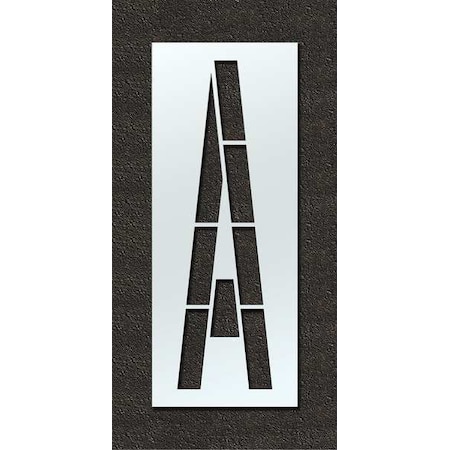 Airport Pavement Stencil, Letter, 108 in Character Height, Highway Gothic Font, Polyethylene, Clear MPN:STL-108-F108A