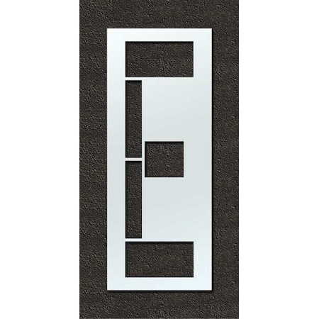 Airport Pavement Stencil, Letter, 108 in Character Height, Highway Gothic Font, Polyethylene, Clear MPN:STL-108-F108E