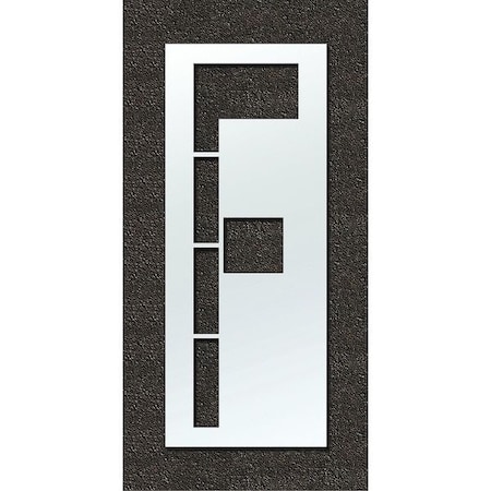 Airport Pavement Stencil, Letter, 108 in Character Height, Highway Gothic Font, Polyethylene, Clear MPN:STL-108-F108F