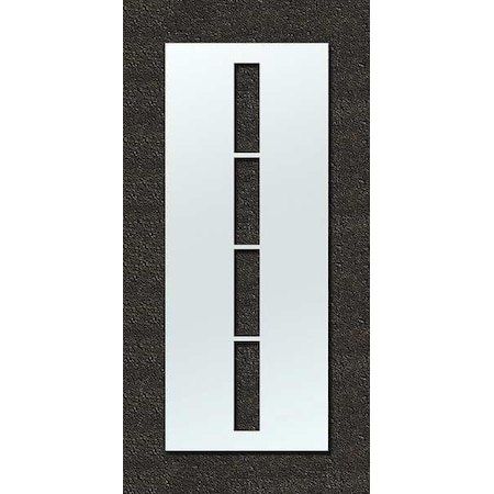 Airport Pavement Stencil, Letter, 108 in Character Height, Highway Gothic Font, Polyethylene, Clear MPN:STL-108-F108I