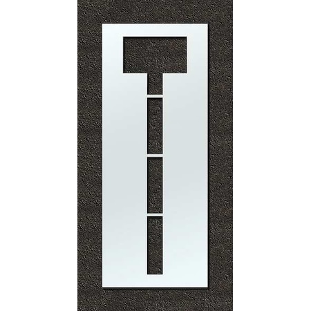 Airport Pavement Stencil, Letter, 108 in Character Height, Highway Gothic Font, Polyethylene, Clear MPN:STL-108-F108T