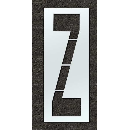 Airport Pavement Stencil, Letter, 108 in Character Height, Highway Gothic Font, Polyethylene, Clear MPN:STL-108-F108Z
