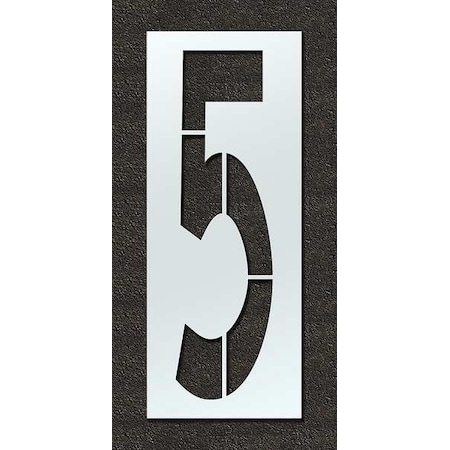 Airport Pavement Stencil, Number, 120 in Character Height, Highway Gothic Font, Clear, 1 Pieces MPN:STL-108-F1205