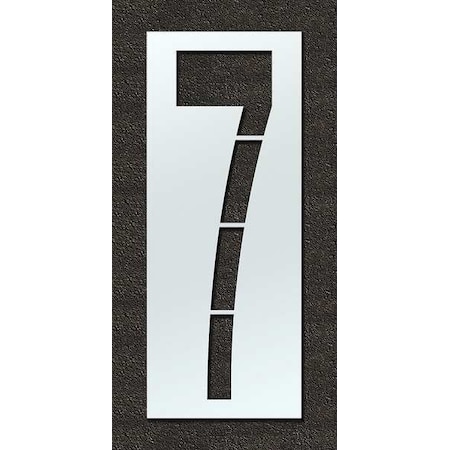 Airport Pavement Stencil, Number, 120 in Character Height, Highway Gothic Font, Clear, 1 Pieces MPN:STL-108-F1207