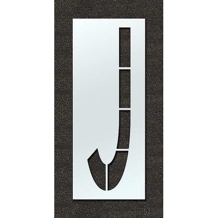 Airport Pavement Stencil, Letter, 120 in Character Height, Highway Gothic Font, Clear, 1 Pieces MPN:STL-108-F120J