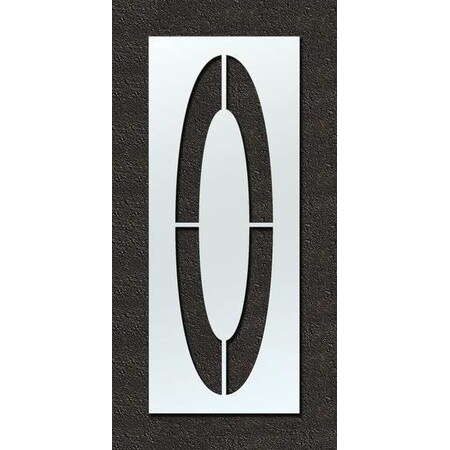 Airport Pavement Stencil, Letter, 120 in Character Height, Highway Gothic Font, Clear, 1 Pieces MPN:STL-108-F120O
