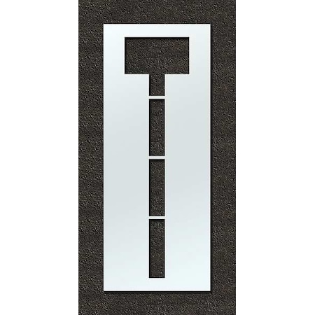 Airport Pavement Stencil, Letter, 120 in Character Height, Highway Gothic Font, Clear, 1 Pieces MPN:STL-108-F120T