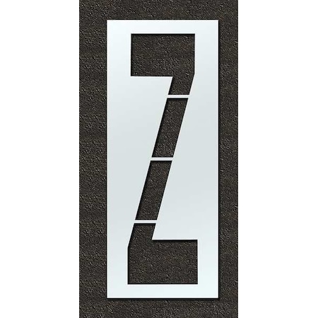Airport Pavement Stencil, Letter, 120 in Character Height, Highway Gothic Font, Clear, 1 Pieces MPN:STL-108-F120Z