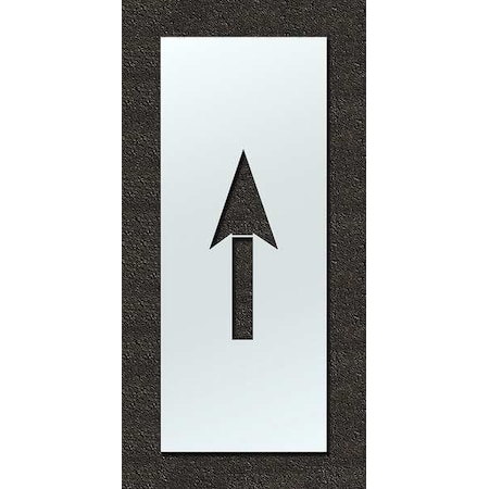 Airport Pavement Stencil, Symbol, Arrow, 70 in Character Height, Low Density Polyethylene (LDPE) MPN:STL-108-F144AR
