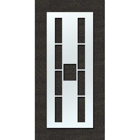 Airport Pavement Stencil, Letter, 144 in Character Height, Highway Gothic Font, Clear, 1 Pieces MPN:STL-108-F144H