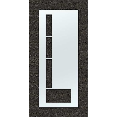 Airport Pavement Stencil, Letter, 144 in Character Height, Highway Gothic Font, Clear, 1 Pieces MPN:STL-108-F144L