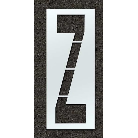 Airport Pavement Stencil, Letter, 144 in Character Height, Highway Gothic Font, Clear, 1 Pieces MPN:STL-108-F144Z