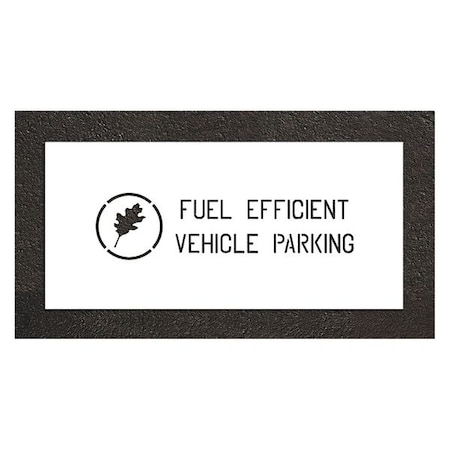 Pavement Stencil, Combination Set, Parking Lot Symbols, 4 in Character Height, White, 1 Pieces MPN:STL-116-50427