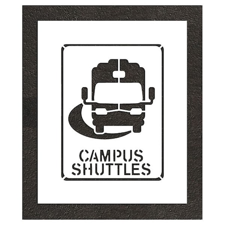 Pavement Stencil, Combination Set, Bus, 24 in Character Height, Low Density Polyethylene (LDPE) MPN:STL-116-52431