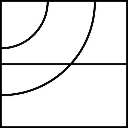 Athletic Stencil, Symbol, Basketball Court, 36 in Character Height, Not Applicable Font, Clear MPN:STL-116-6480