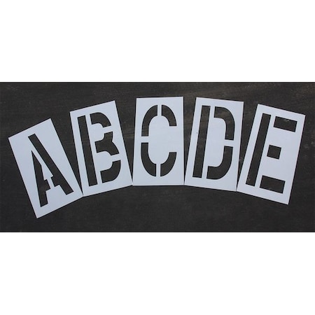 Pavement Stencil, 36 in, Alpha Kit, 1/16, STL-116-8365W MPN:STL-116-8365W