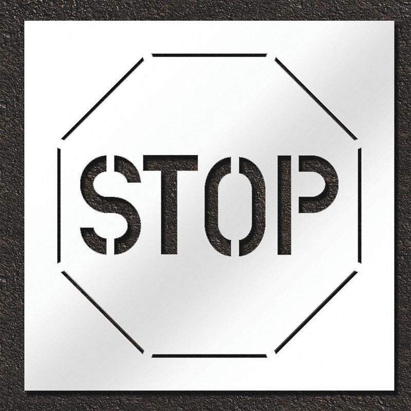 Pavement Stencil Stop MPN:STL-108-16001