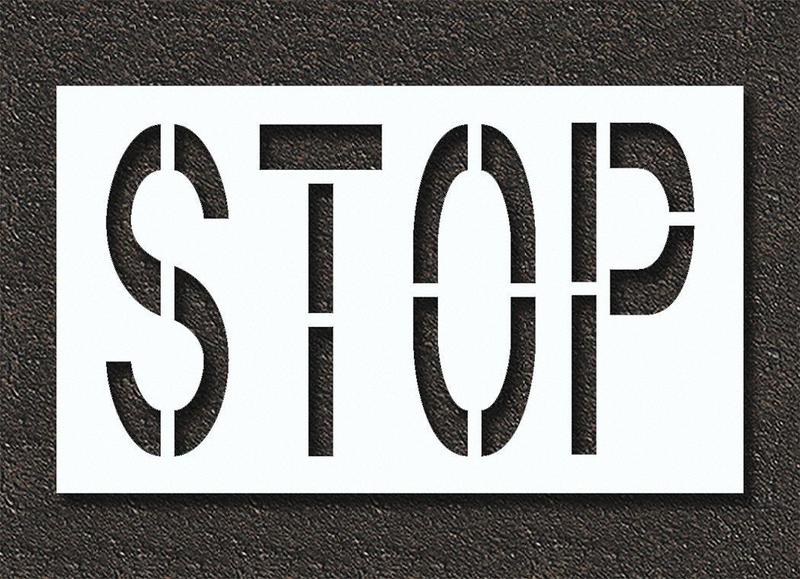 Pavement Stencil Stop MPN:STL-108-72403
