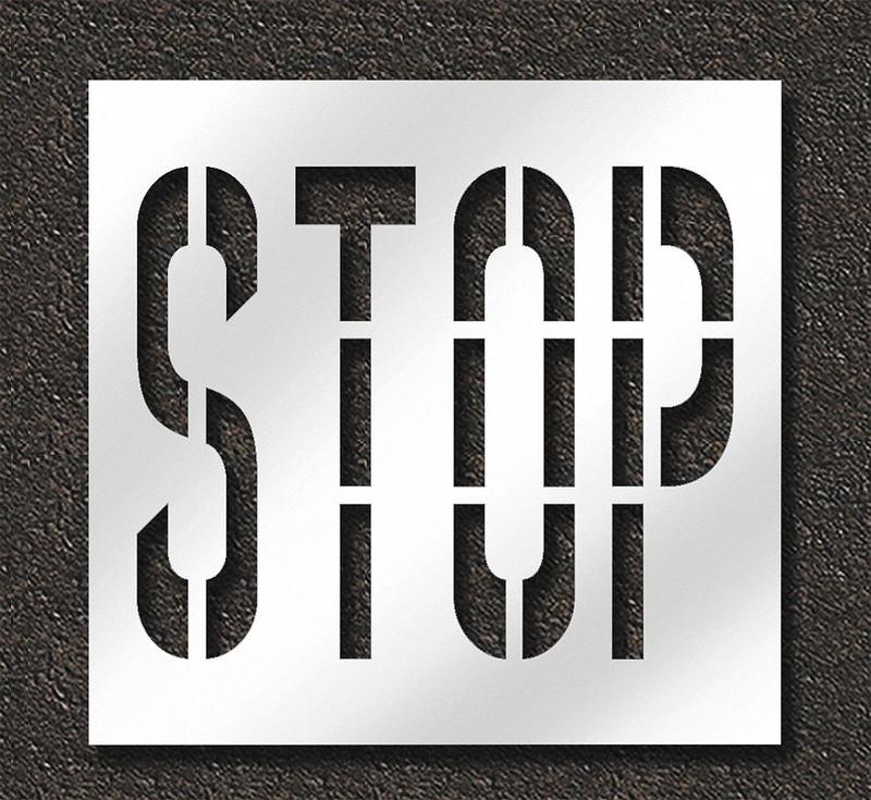 Pavement Stencil Stop MPN:STL-108-73603