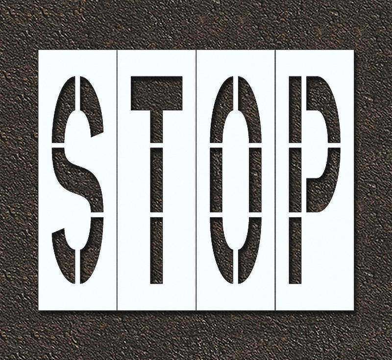 Pavement Stencil Stop MPN:STL-108-74803