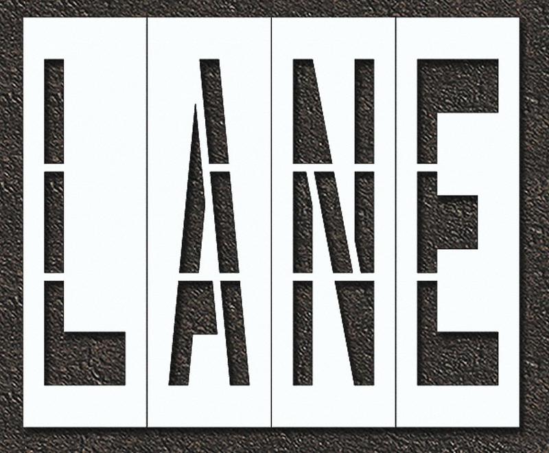Pavement Stencil Lane MPN:STL-108-79602