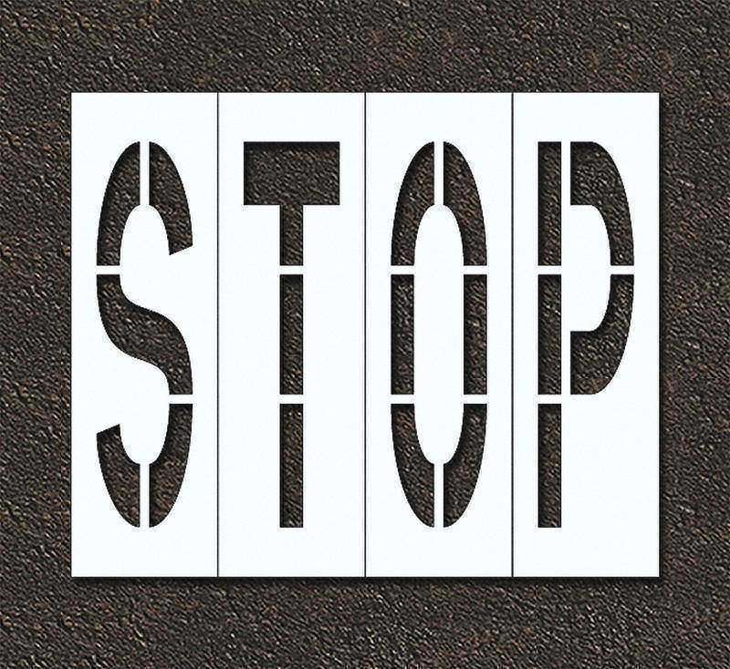 Pavement Stencil Stop MPN:STL-108-79603