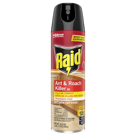 Ant & Roach Killer, DEET Free, 17.5 oz, Aerosol MPN:386210