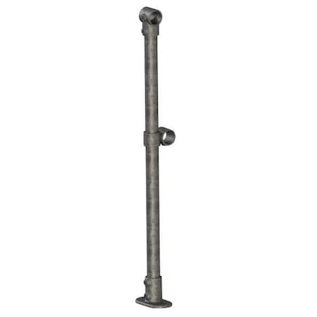 Mid Stanchion Kit, Silver, 3 1/8 ft Length, Galvanized MPN:407253
