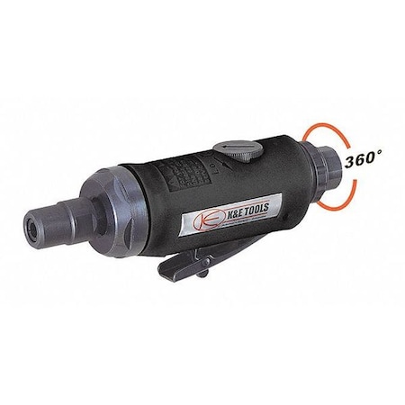 Angle Grinder, Heavy Duty, Die, Strght Head, 1/2HP, 1/4