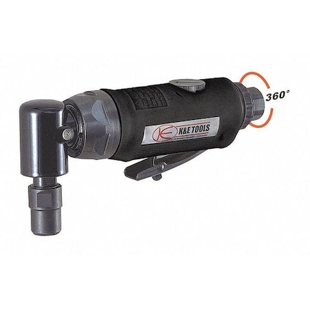 Angle Grinder, Heavy Duty, Die, 90 Deg Head, 1/2HP, 1/4